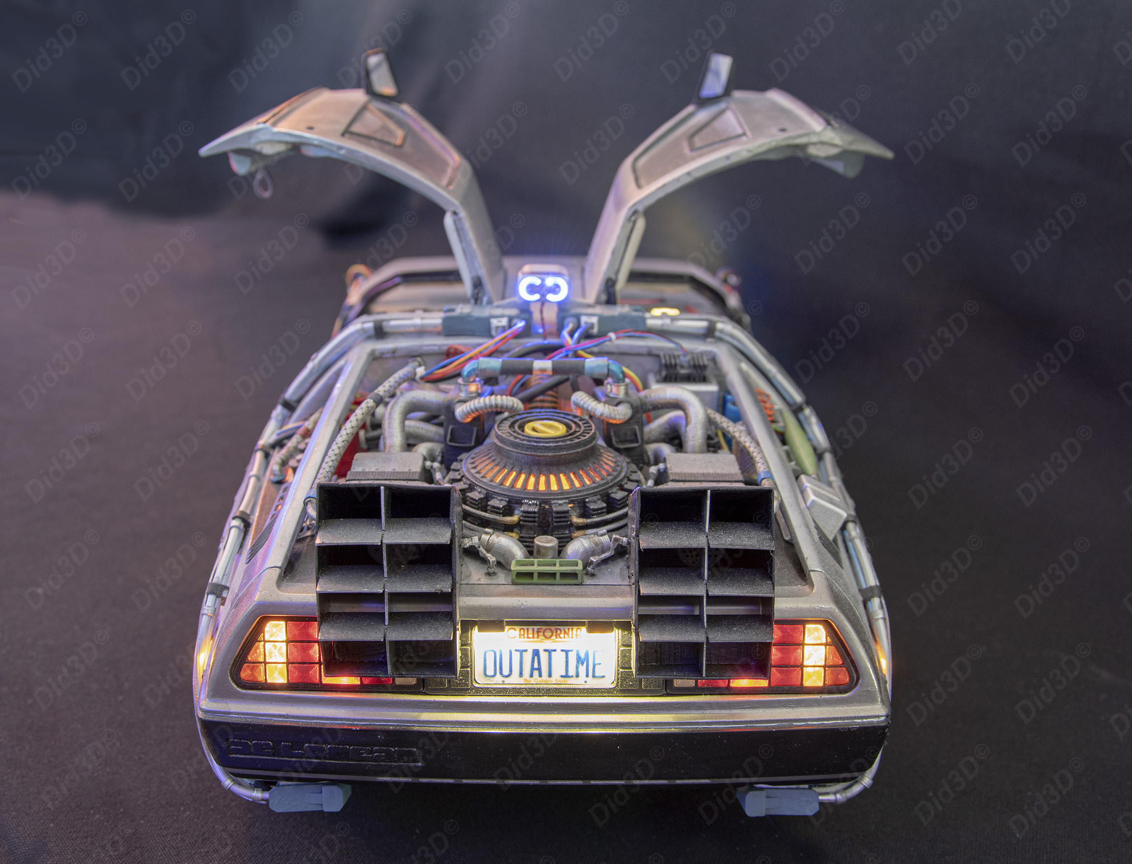 DELOREAN HQ Special 3Dprint design 1-8 Scale 530mm