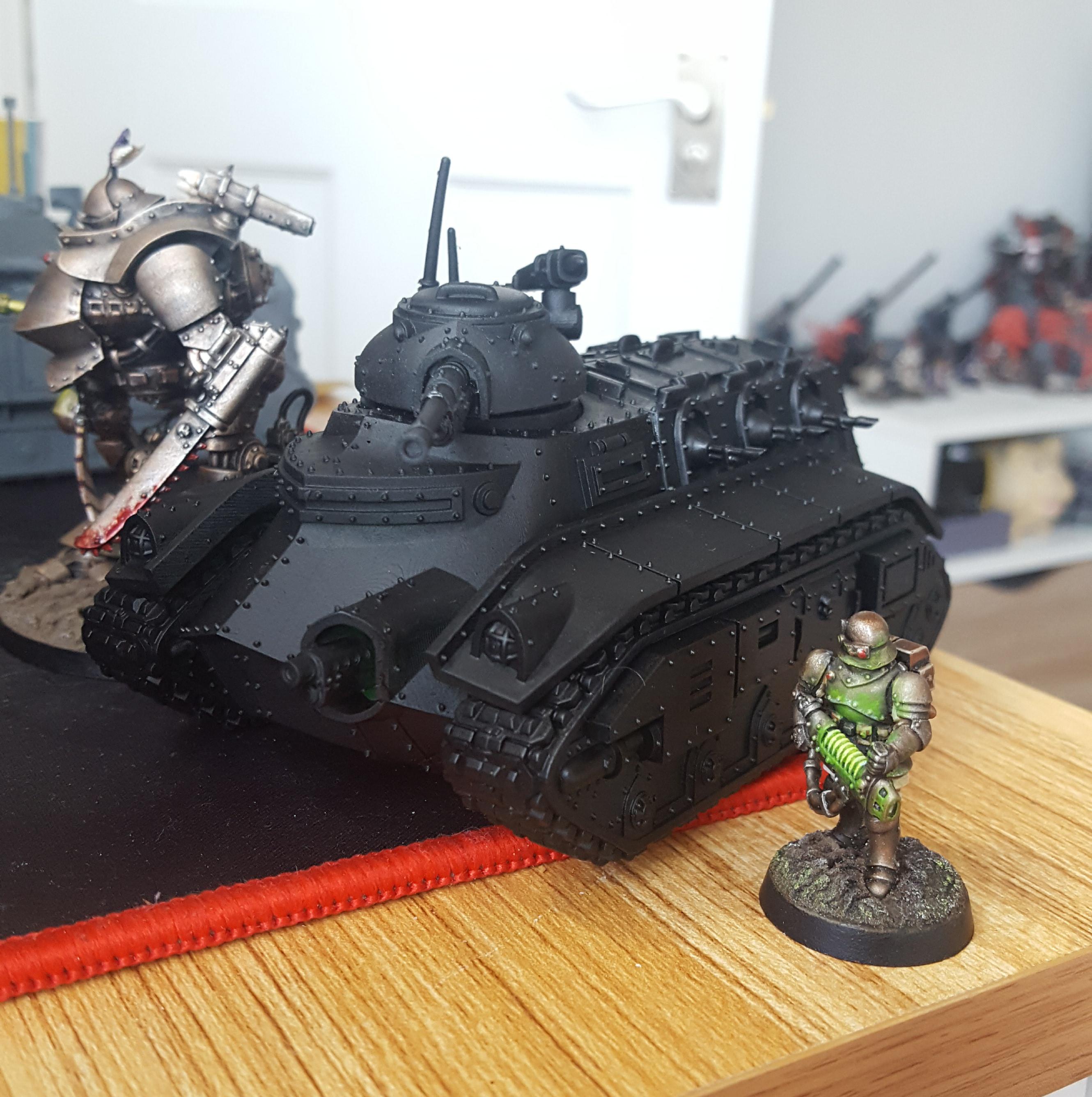 3D print model sculpt Feudal Guard Transport Tank