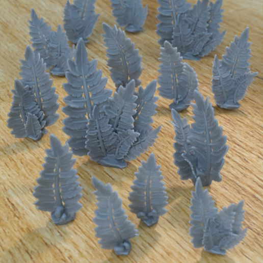 10 FERN PLANTS FOR TERRAIN DIORAMA TABLETOP 1-35