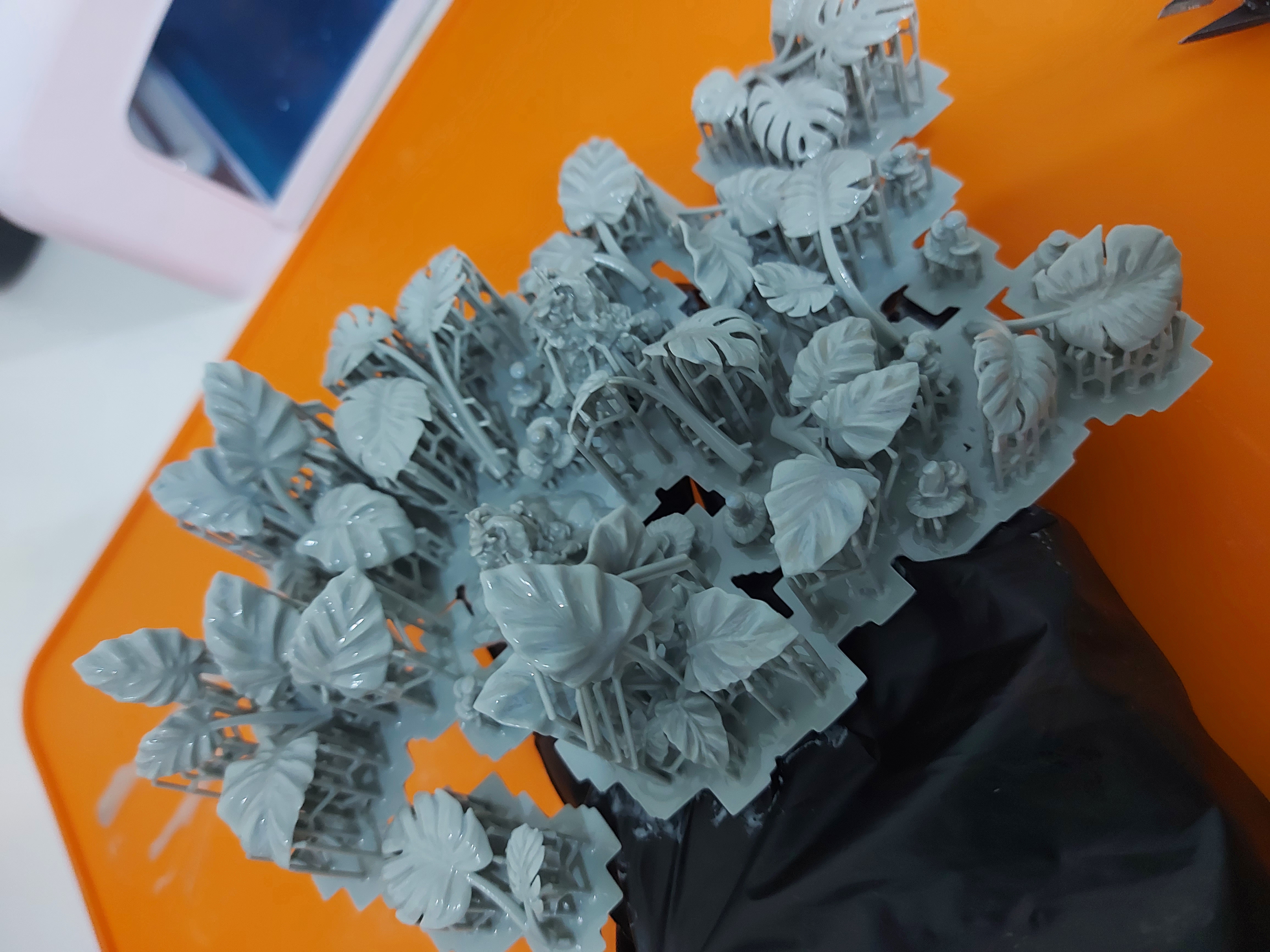 5 ALOCASIA PLANTS FOR TERRAIN DIORAMA TABLETOP 1-35