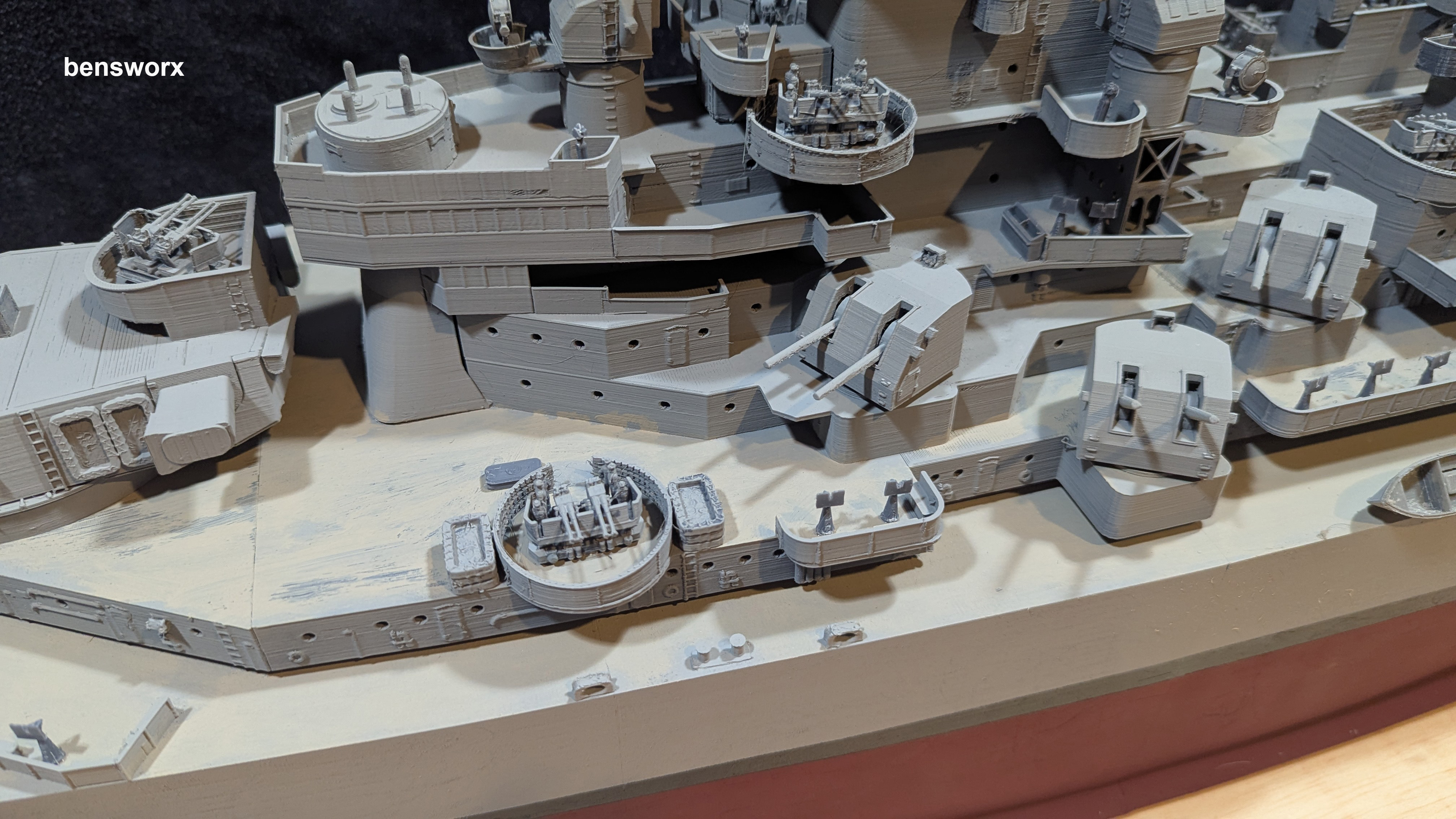 robotics 1 144 Iowa Class Battleship 3D print model