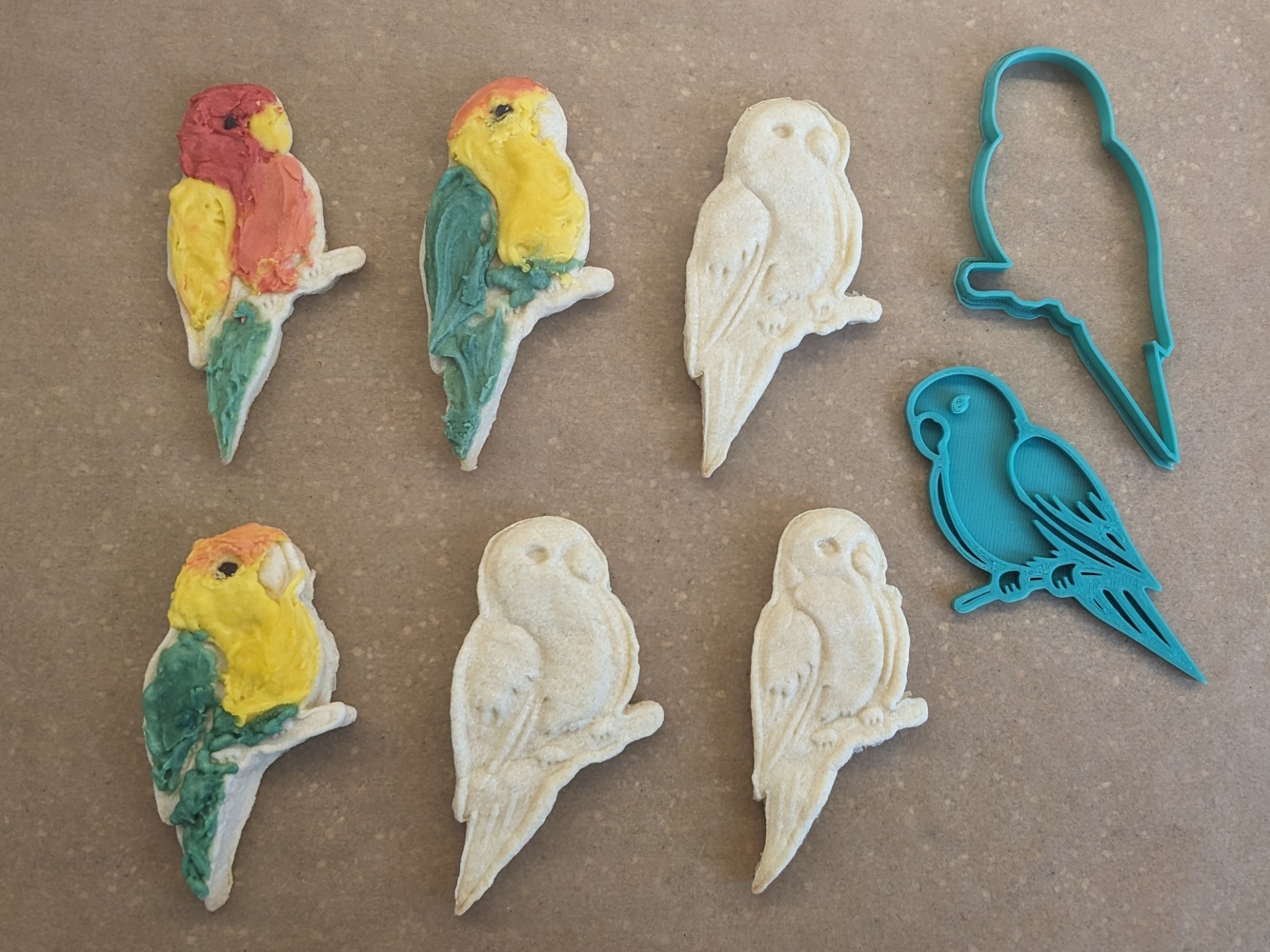 Parrot cookie cutter