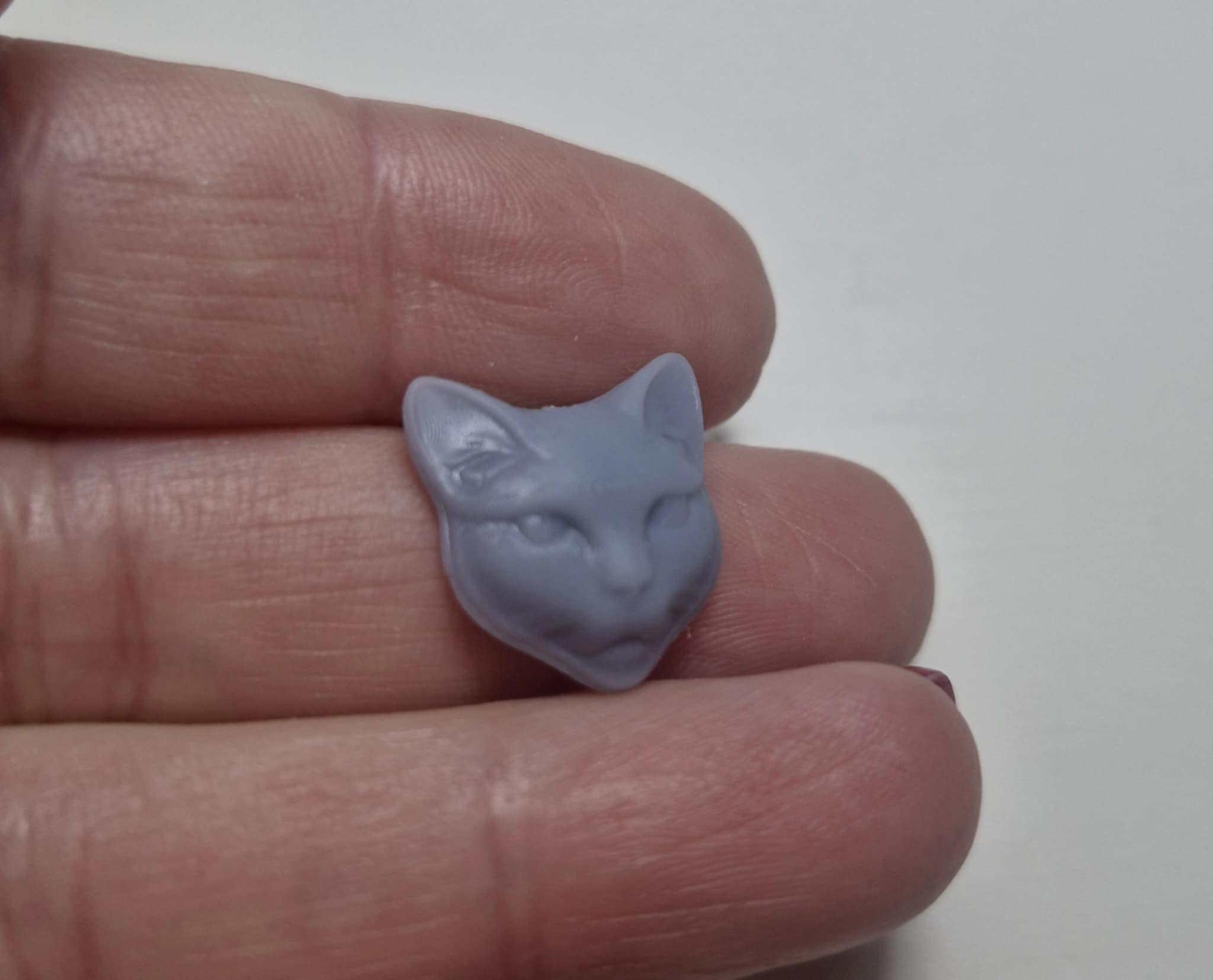 Cat Head Pendant - Sculptural Minimal Style - 3D Printable Model