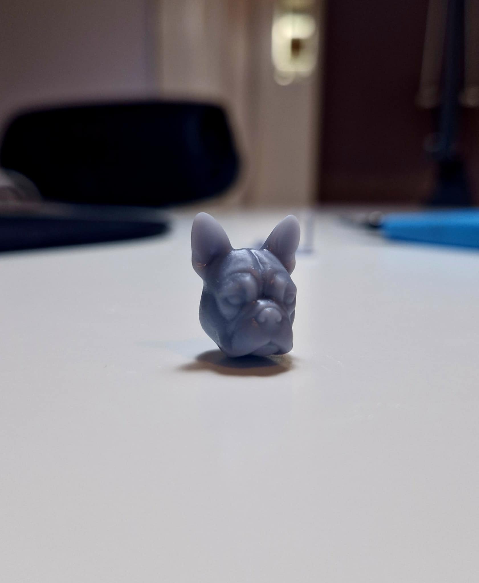 French Bulldog Face - Solid 3D Printable Model
