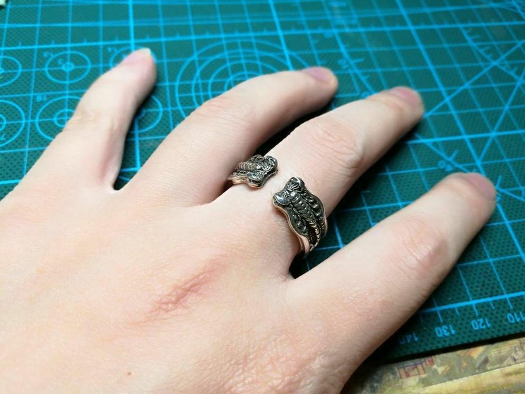 Scorpion Ring 3D printing STL 3D print model US Sizes