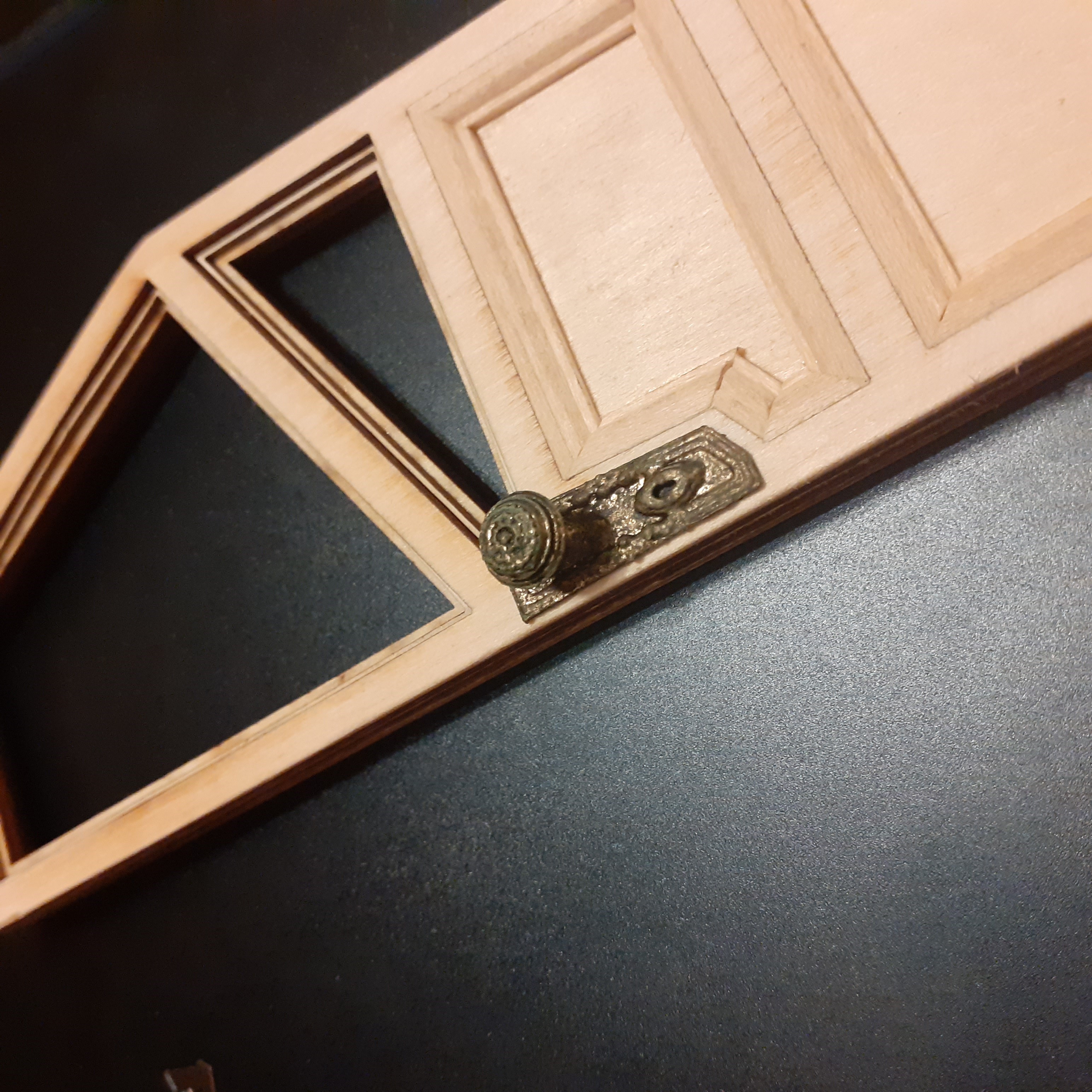 Dolls House Miniature Victorian Ornate Door Knob Handles