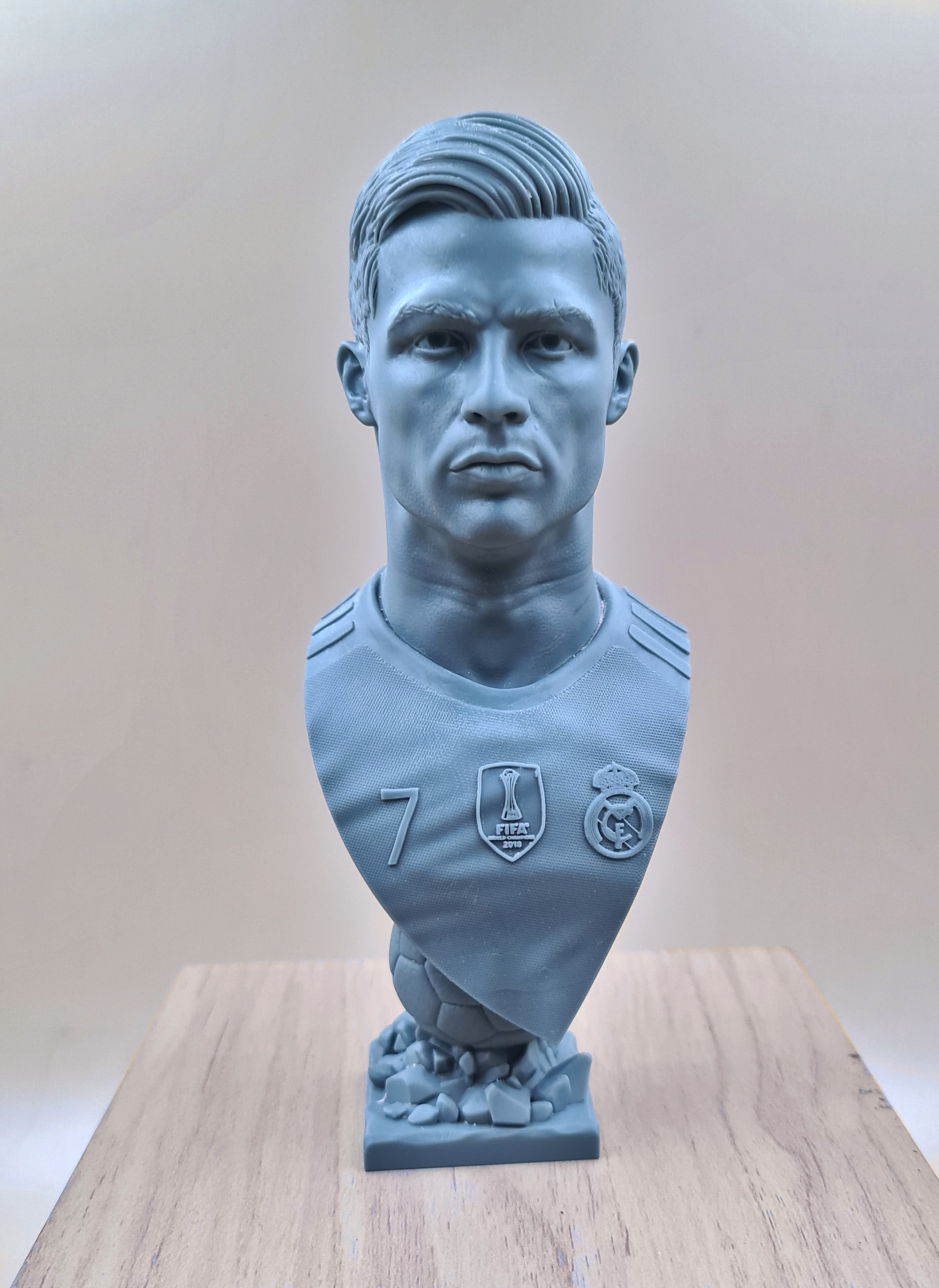 Messi and Ronaldo busts for 3D printing