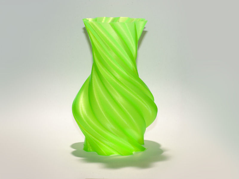 Torqued Round Vase 