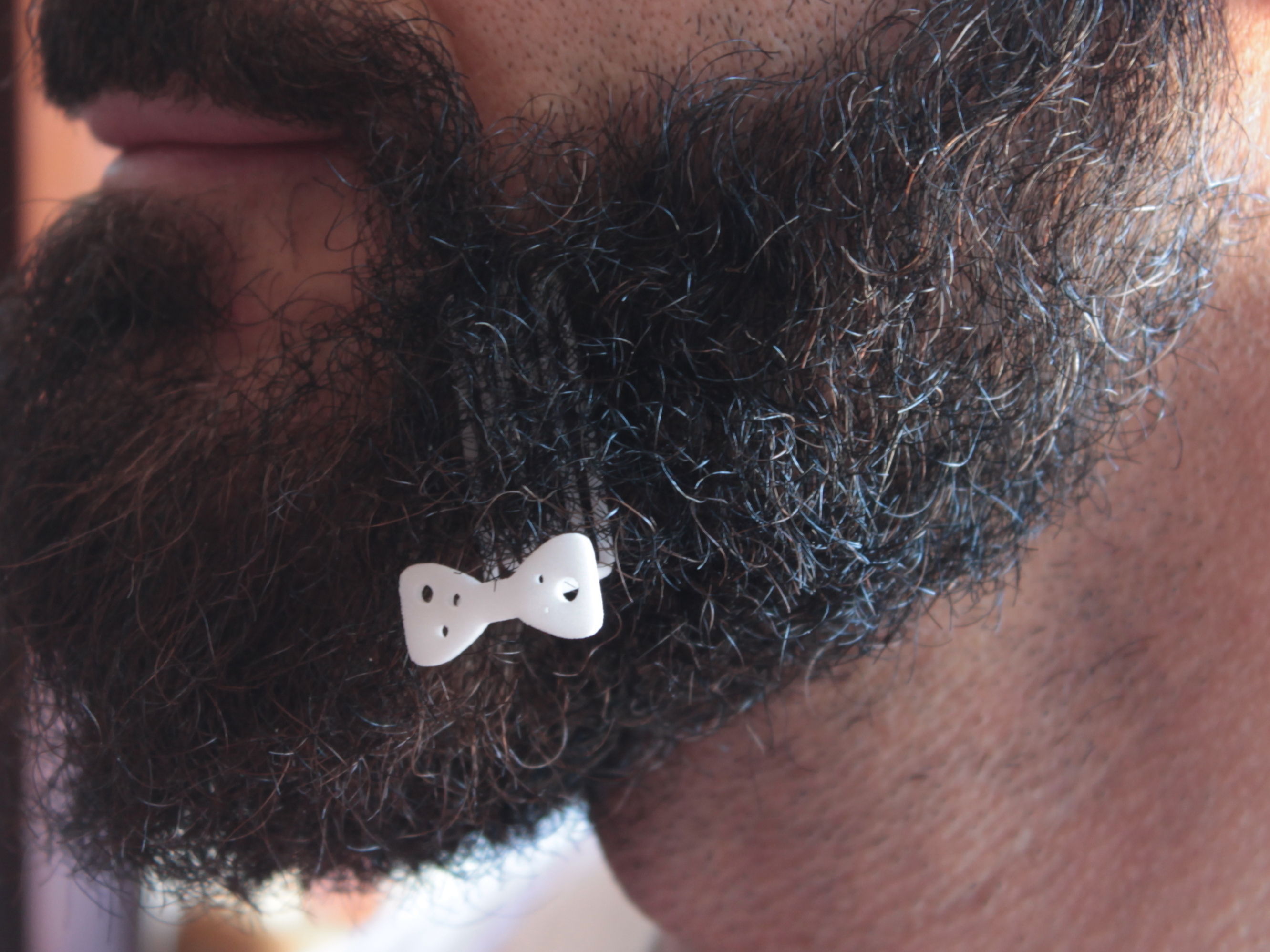 Papillon for beard - lateral wearing 