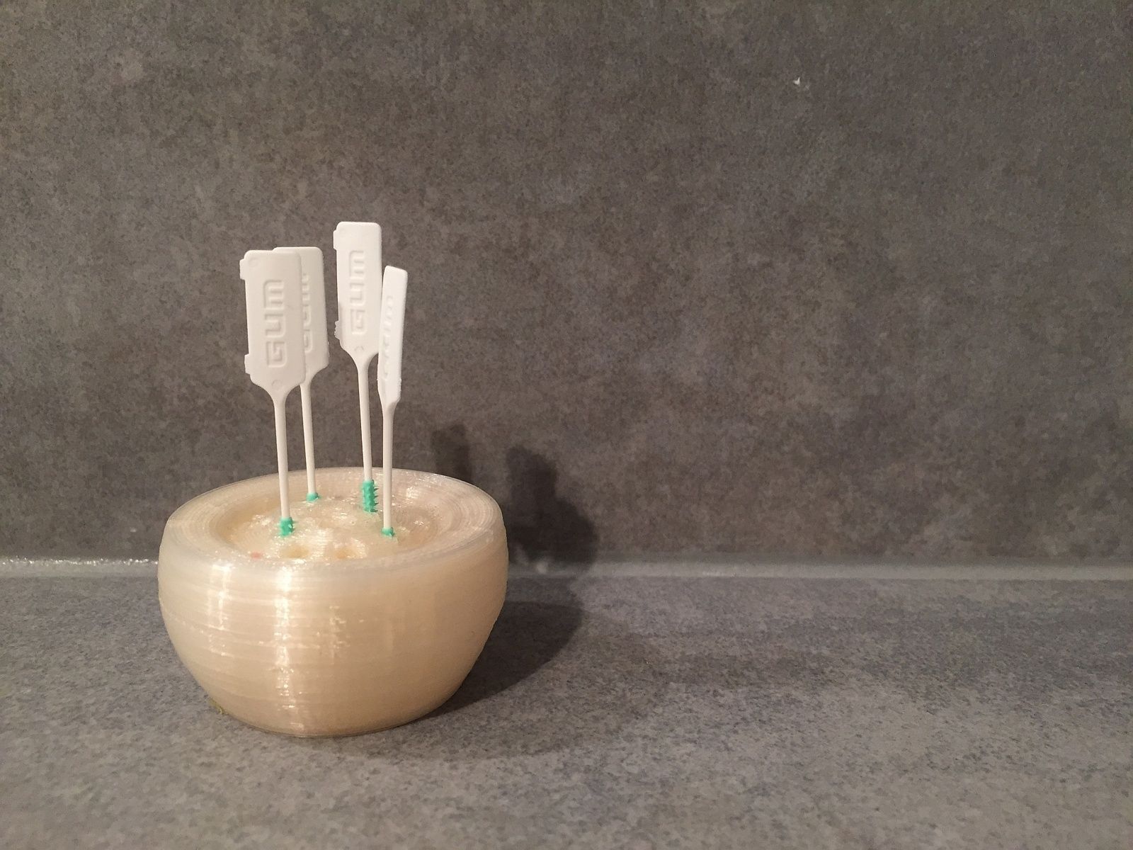 Tooth or food pick bowl