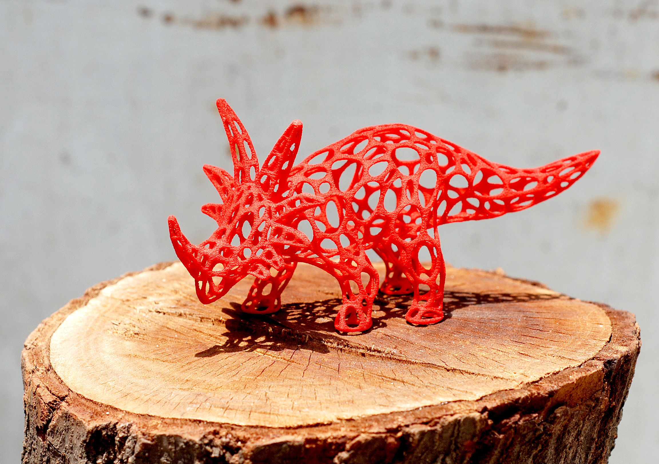 Styracosaurus Voronoi Wireframe - 3dprintable