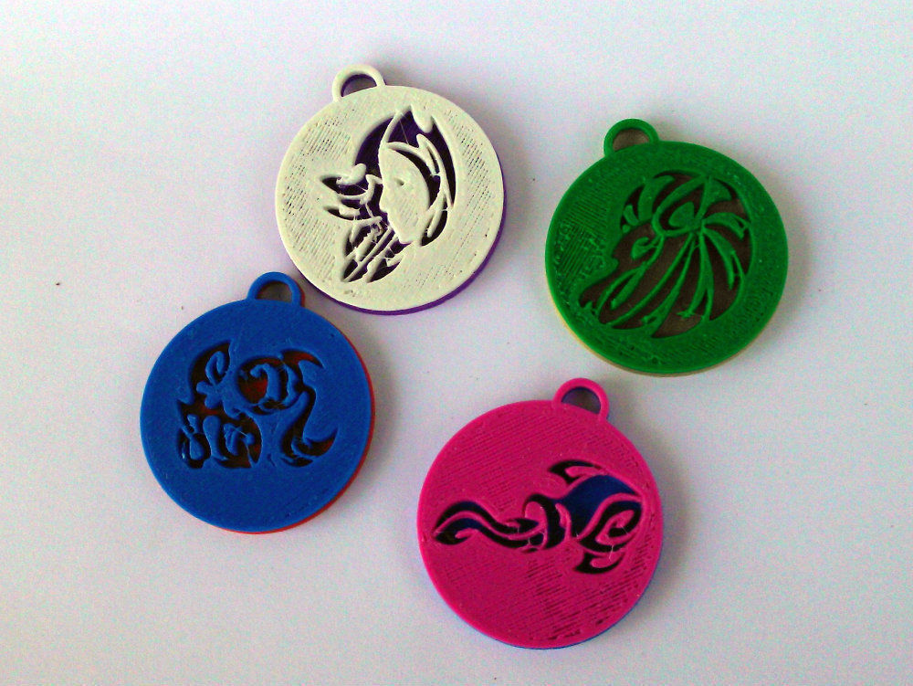 Pendants Zodiac signs Fire