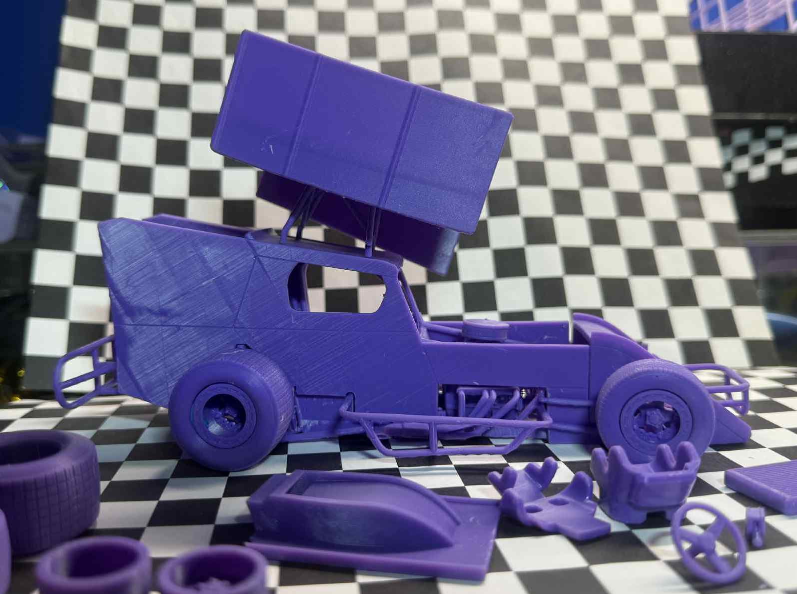 Southern Wing Modified Stock car Scale 1 to 25